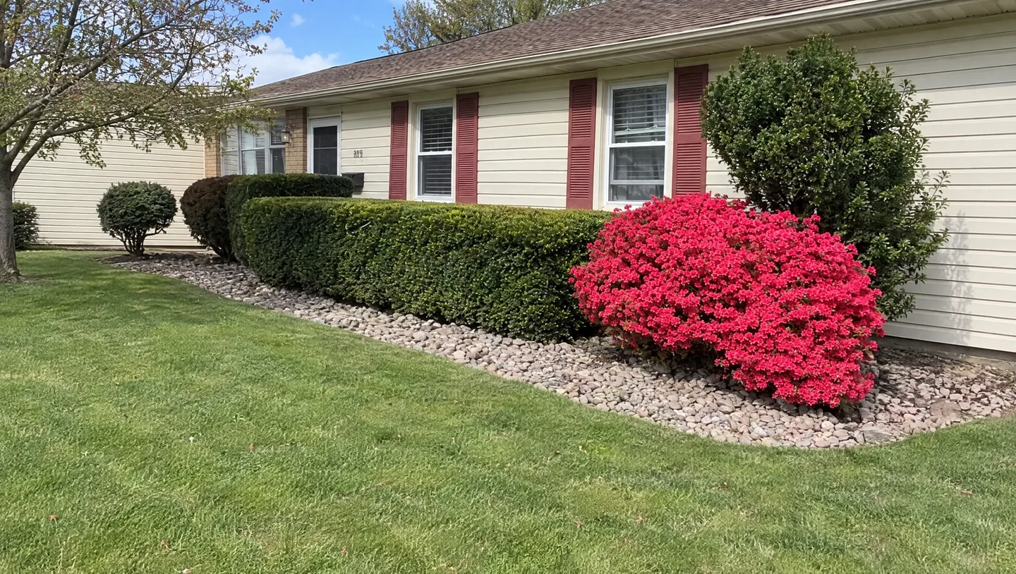 Design concept: wider view of a modest planted front garden